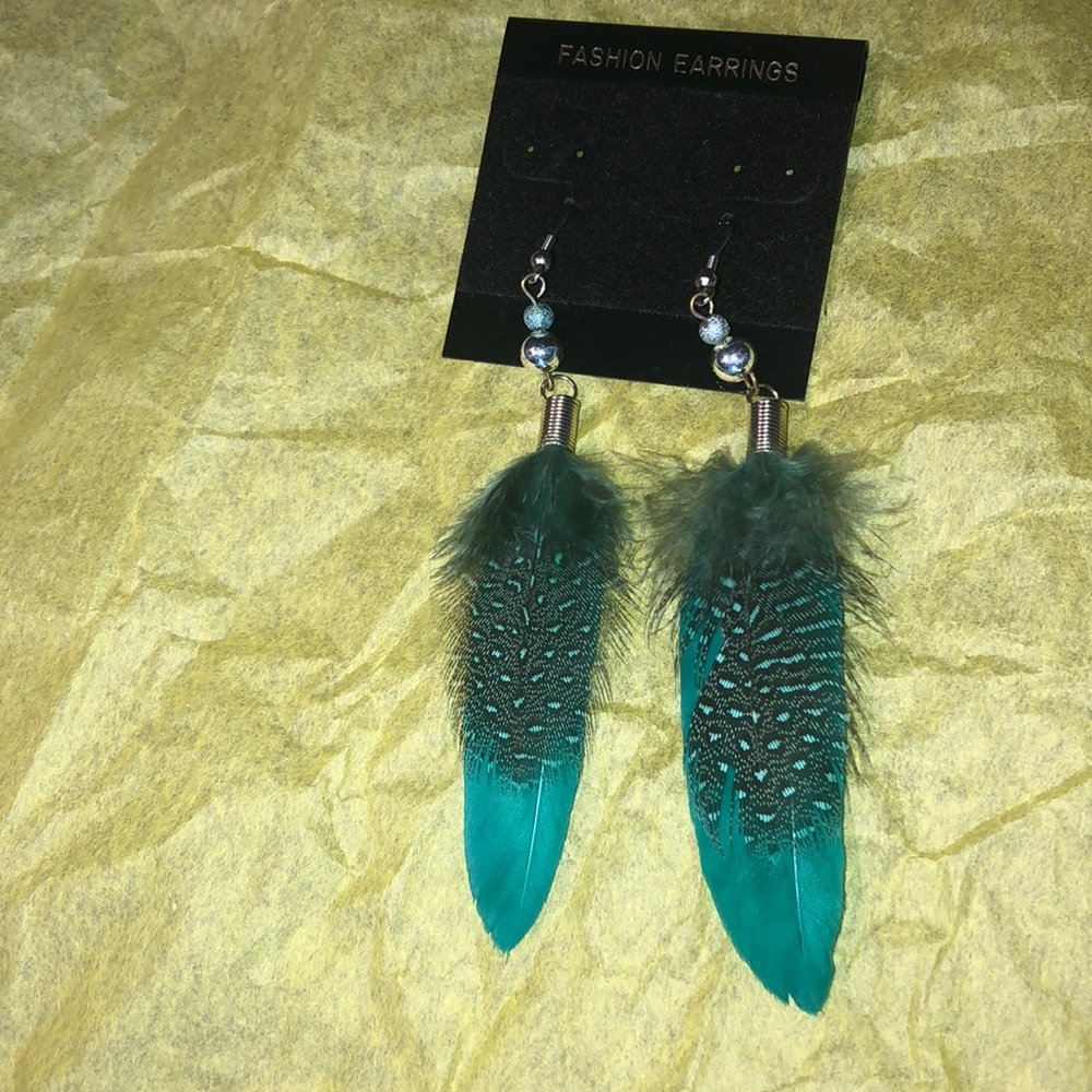 Feather earrings